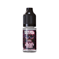 Blow White Grym Myst The Dark Cherry Rises 10ml nic salt bottle with a skull design label.