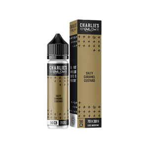 Charlie's Chalk Dust Salty Caramel Custard 50ml E-liquid great for sub-ohm vape kits