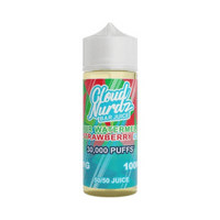 Cloud Nurdz Bar Juice bottle, Sour Watermelon Strawberry Ice flavour, 100ml, colourful label.