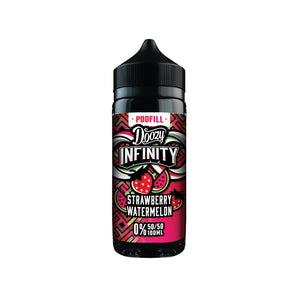 Doozy Infinity Pod Fill 50/50 Strawberry Watermelon Flavour 100ml Shortfill Vape Juice Great For Refillable Pod Vape Kits