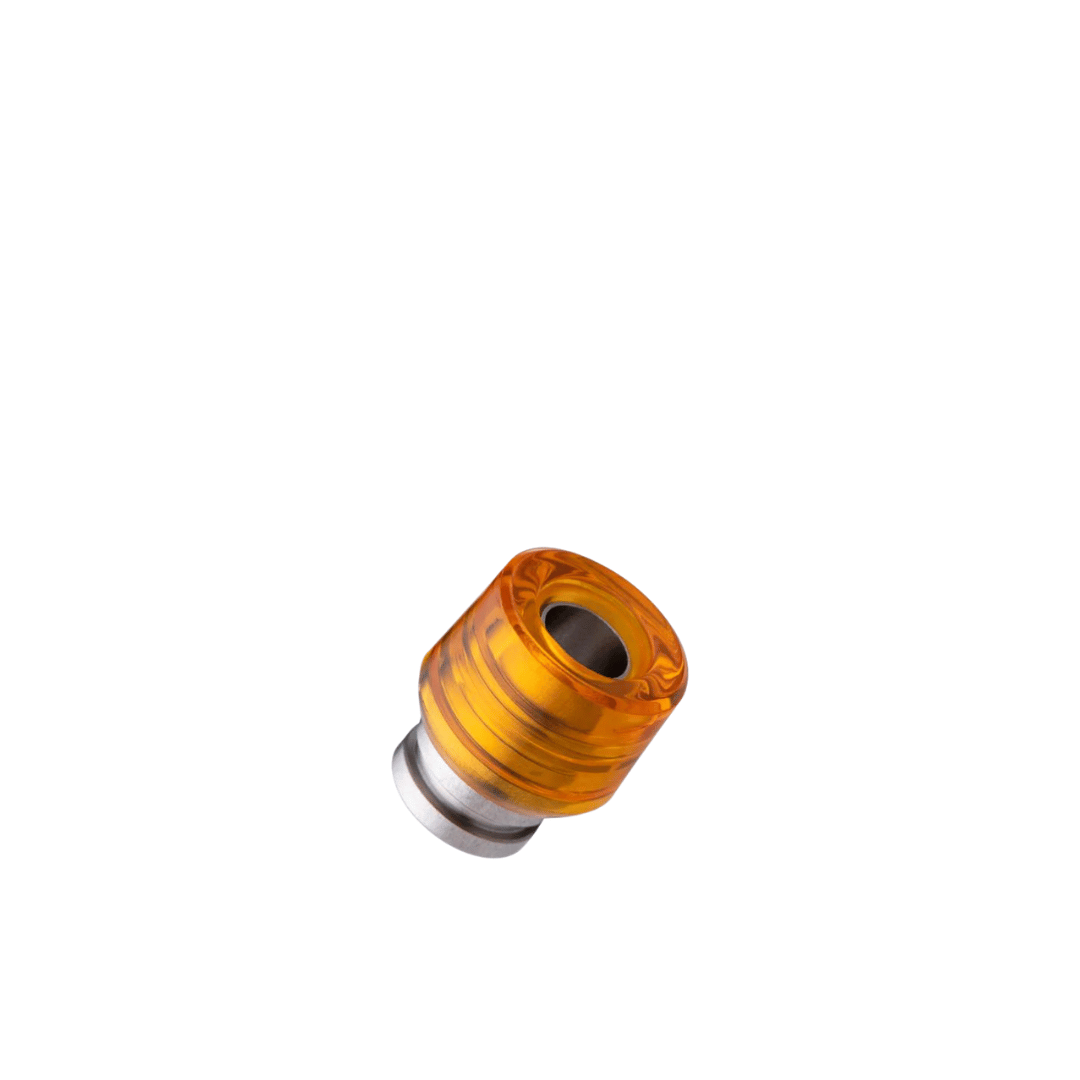 Orange Dotmod dottip against a white background.