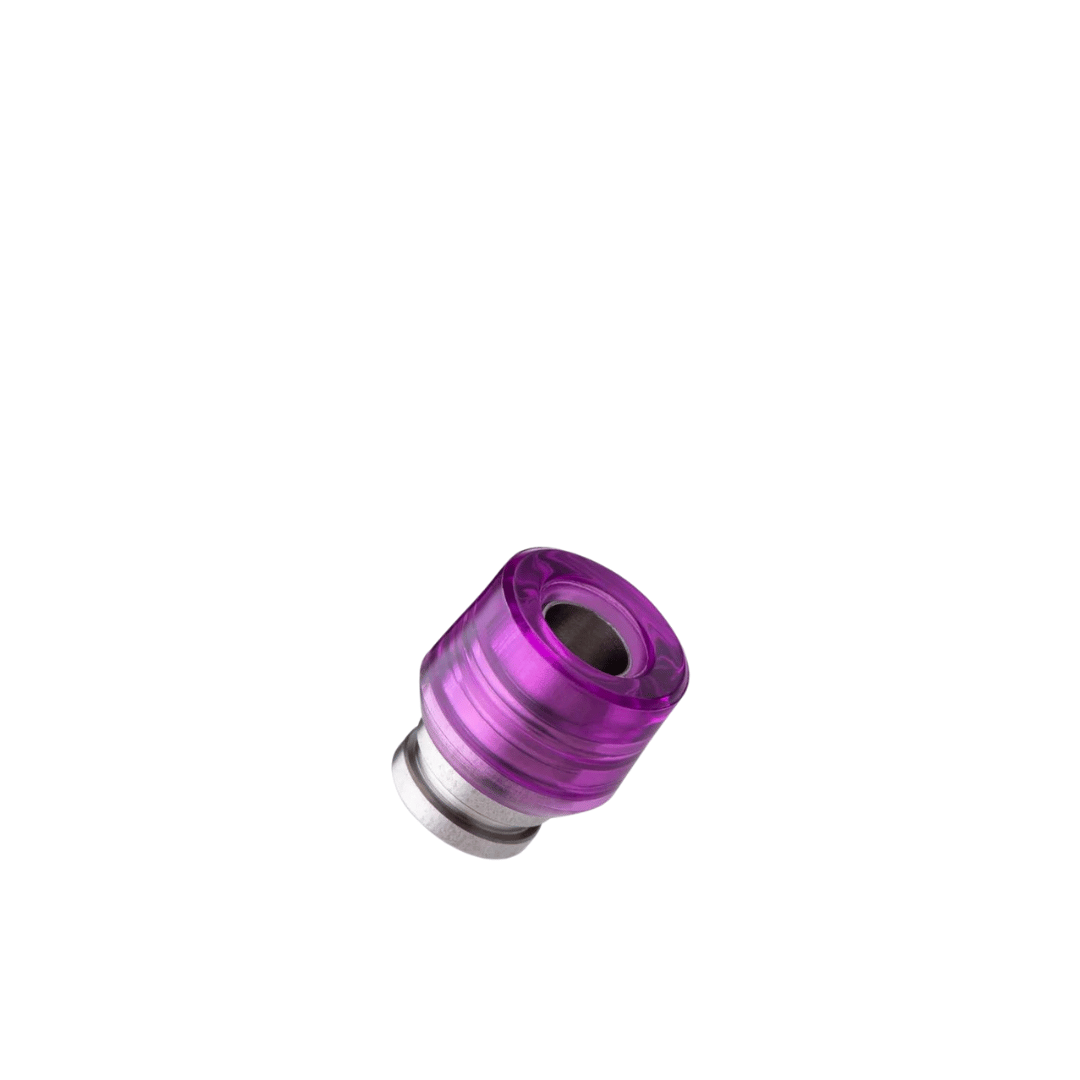 Purple Dotmod dottip x mouthpiece on a white background.