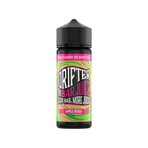 Drifter Bar Juice apple peach Flavour 50VG/50PG 100ml Shortfill Vape Juice great for MTL Vaping with Refillable Pod Vape Kits or MTL Vape Tanks