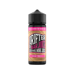 Drifter Bar Juice cream tobacco Flavour 50VG/50PG 100ml Shortfill Vape Juice great for MTL Vaping with Refillable Pod Vape Kits or MTL Vape Tanks