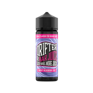 Drifter Bar Juice sweet blueberry ice Flavour 50VG/50PG 100ml Shortfill Vape Juice great for MTL Vaping with Refillable Pod Vape Kits or MTL Vape Tanks