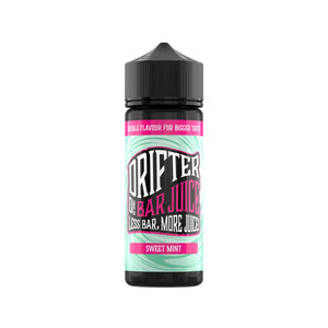 Drifter Bar Juice sweet mint Flavour 50VG/50PG 100ml Shortfill Vape Juice great for MTL Vaping with Refillable Pod Vape Kits or MTL Vape Tanks
