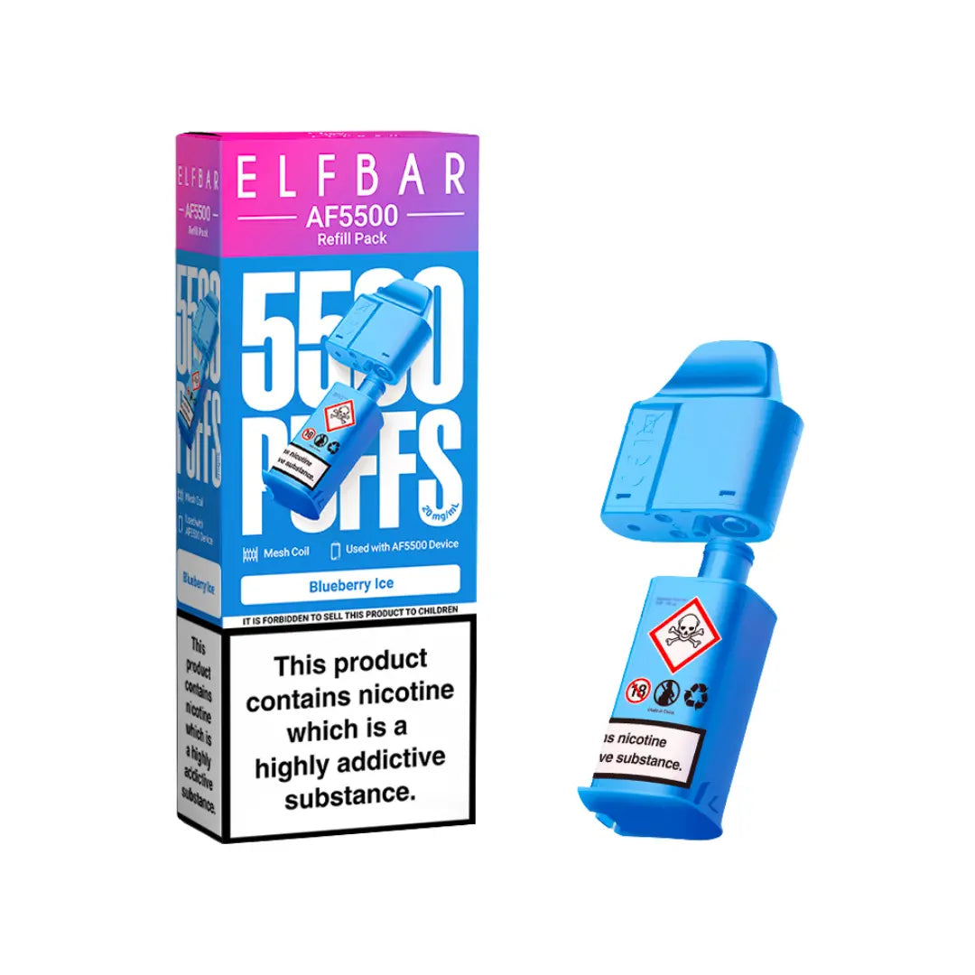 Elf Bar AF5500 Blueberry Ice Pod Refill