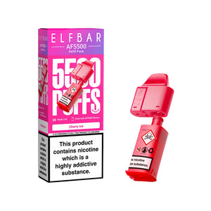 Elf Bar AF5500 cherry Ice Flavour Refill Pod for Elf Bar AF5500 Vape Kit