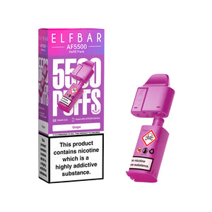 Elf Bar AF5500 Grape Flavour Refill Pod for Elf Bar AF5500 Vape Kit