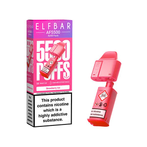 Elf Bar AF5500 Strawberry Ice Flavour Refill Pod for Elf Bar AF5500 Vape Kit