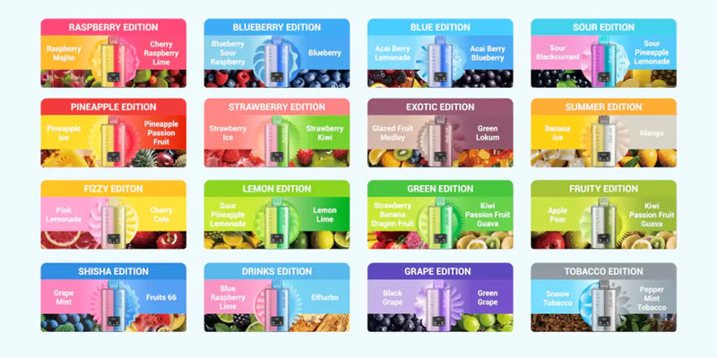 Complete Elf Bar Dual 10K Flavour Editions