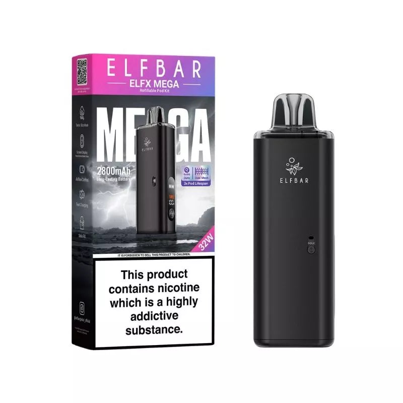Elf Bar ELFX Mega Pod Kit | 2800mAh Battery | 12.99 Elf Bar ELFX Mega Pod Kit | 2800mAh Battery | 12.99