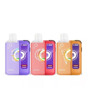 Elf Bar JoinOne15 Vape Kit with a 2ml pod and 10ml Refill Container giving up to 20,000 Puffs - 1000mAh + 150mAh Battery powering 3 different Power Modes (Base - Mid - Turbo) and a Dynamic HD Screen.