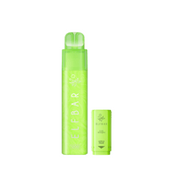 Elf Bar 1200 pre-filled pod vape kit in apple pear flavour, in bright green packaging.