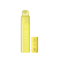 Elf Bar 1200 pre-filled pod vape kit in mango flavour, shown with its pod and device.