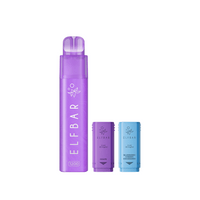 Elf Bar 1200 Purple Edition with Grape and Blueberry Cranberry pods.