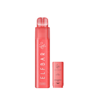 Elf Bar 1200 pre-filled pod vape kit in strawberry ice flavour, bright red packaging.