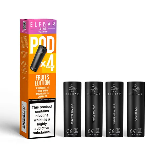 Elf Bar 4 in 1 Fruits Edition 3200 Prefilled Pods