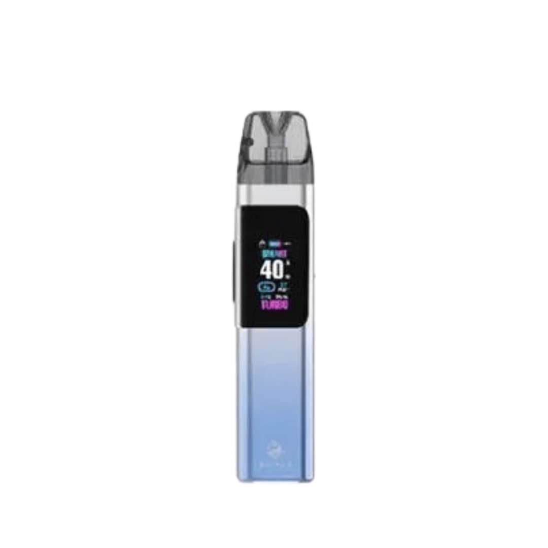 Elf Bar Elfa Pro Pod Vape Kit in blue, featuring a digital display screen.