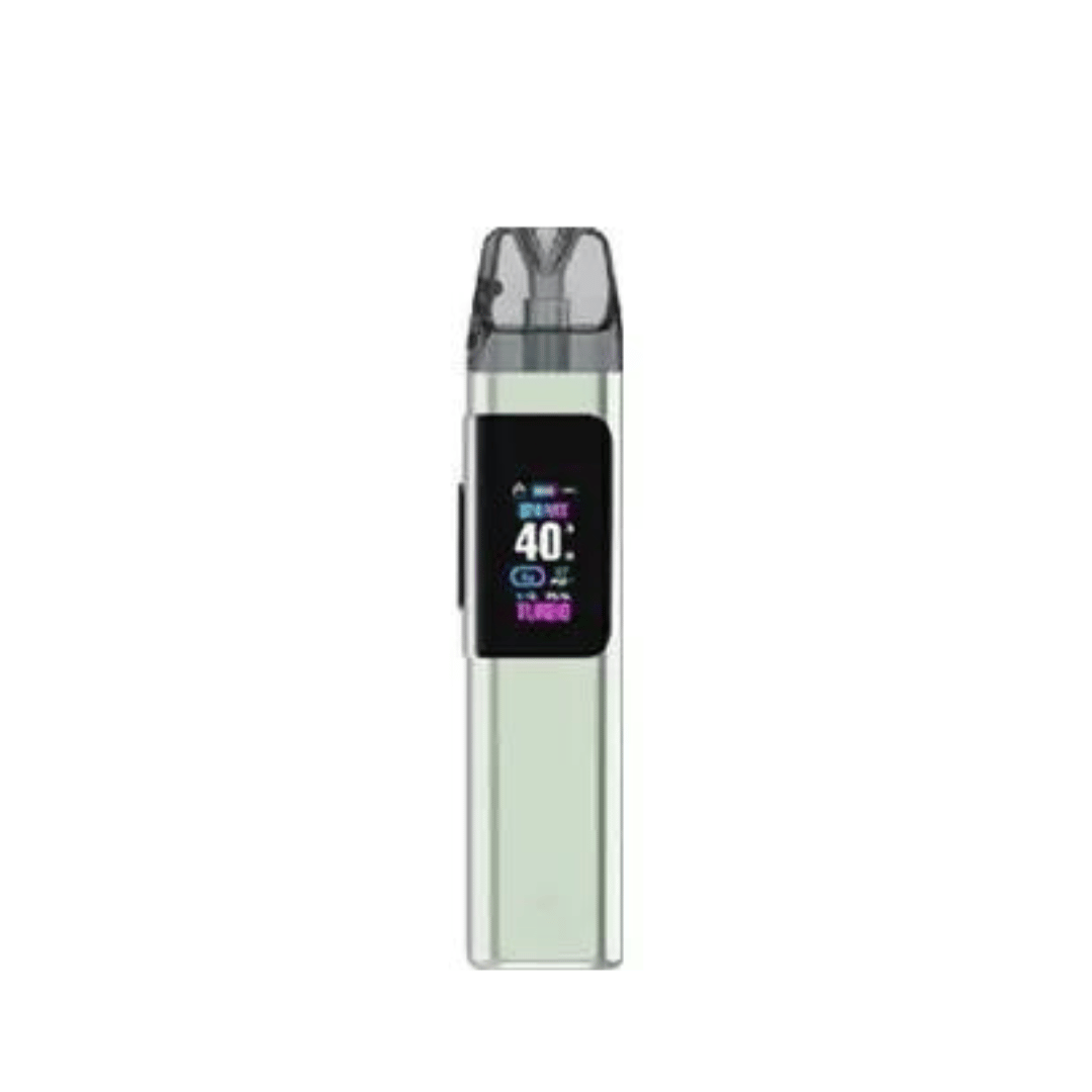 Elf Bar ELFX Pro Pod Vape Kit in green with a digital display.