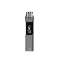 Elf Bar ELFX Pro Pod Vape Kit in grey with a digital display.