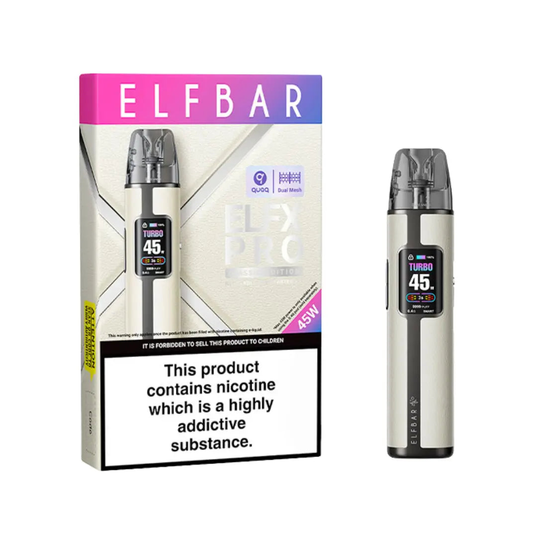 Elf Bar ELFX Pro Classic Pod Kit | 1200mAh | Colour Screen Elf Bar ELFX Pro Classic Pod Kit | 1200mAh | Colour Screen
