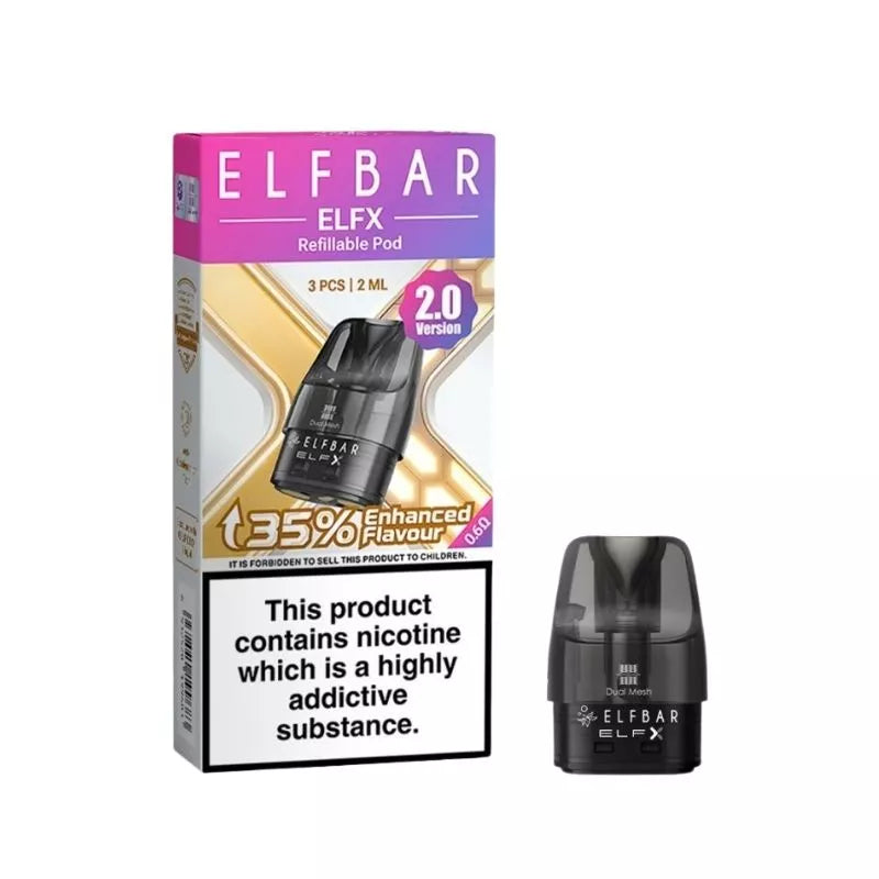 Elf Bar ELFX Replacement Pods 3 Pack Elf Bar ELFX Replacement Pods 3 Pack