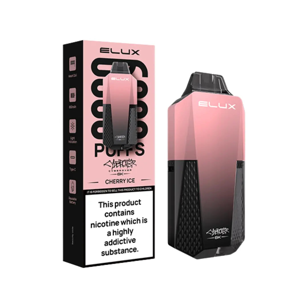 Elux Cyberover 6K Pod Kit 4.99 UK | 6,000 Puffs, 850mAh Elux Cyberover 6K Pod Kit 4.99 UK | 6,000 Puffs, 850mAh