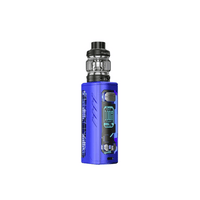 Freemax Maxus Solo 100W Kit in cobalt blue with digital display and tank.