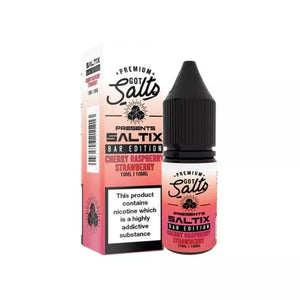 Got Salts SALTIX Bar Edition Cherry Raspberry Strawberry 10ml Nic Salt great for Refillable Pod Vapes or MTL Vape Tanks