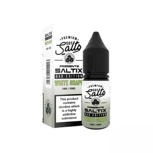 Got Salts SALTIX Bar Edition White Grape 10ml Nic Salt great for Refillable Pod Vapes or MTL Vape Tanks