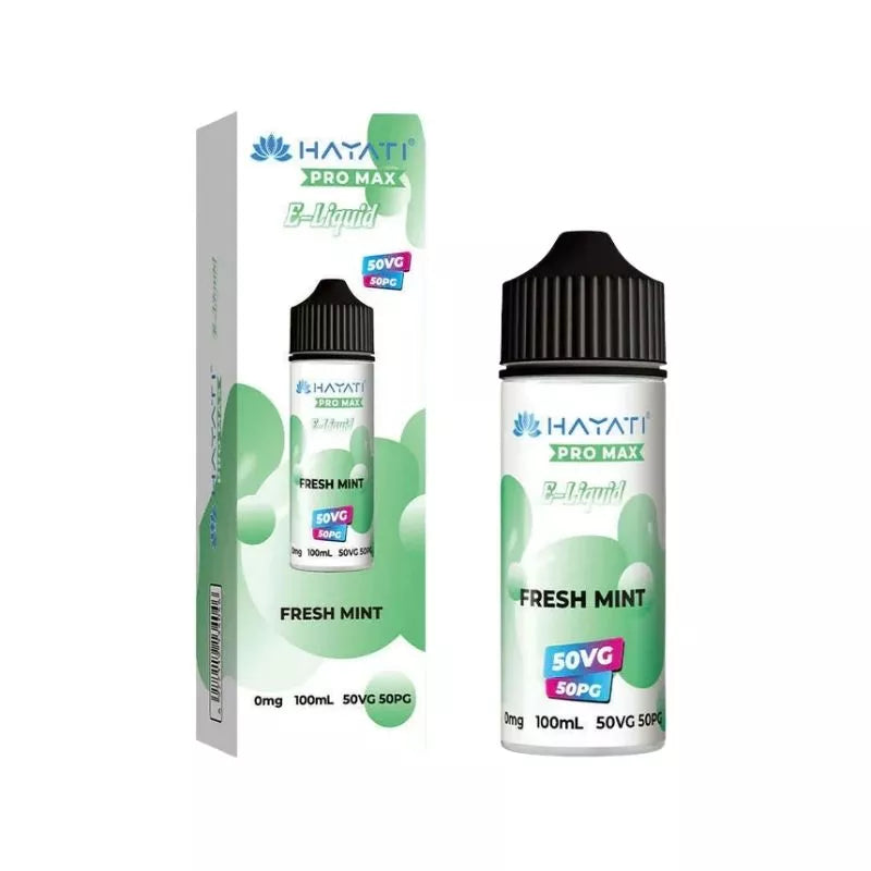 Hayati Pro Max E-liquid Fresh Mint 100ml Shortfill | 5.99 Hayati Pro Max E-liquid Fresh Mint 100ml Shortfill | 5.99