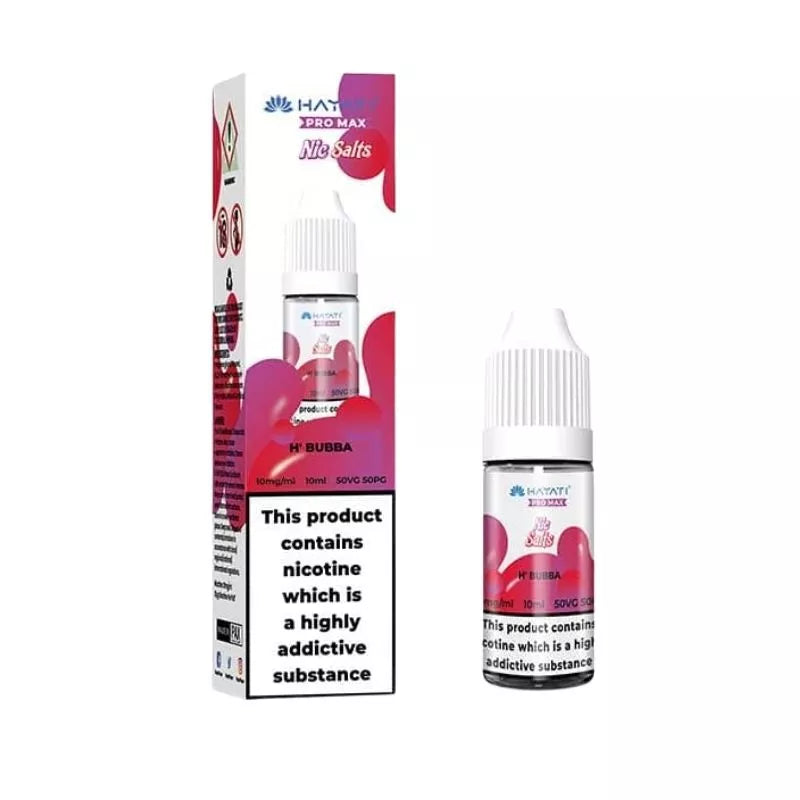 Hayati Pro Max Nic Salt H' Bubba | 10ml | 1.99 Hayati Pro Max Nic Salt H' Bubba | 10ml | 1.99