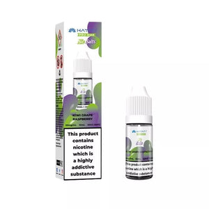 Hayati Pro Max 10ml Nic Salt Kiwi Grape Raspberry Flavour in 10mg or 20mg great for refillable Pod Vape Kits