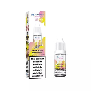 Hayati Pro Max 10ml Nic Salt Lemon Peach Passionfruit Flavour in 10mg or 20mg great for refillable Pod Vape Kits