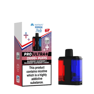 Hayati Pro Ultra Plus 25K Refill Pod in Blueberry Raspberry / Blueberry Raspberry Cherry Flavour.
