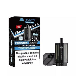 Hayati Pro Ultra Plus Shisha 30K Frozen Blueberry Raspberry / Frozen Apple Raspberry Pods For The Hayati Pro Ultra Plus Shisha 30K Kit