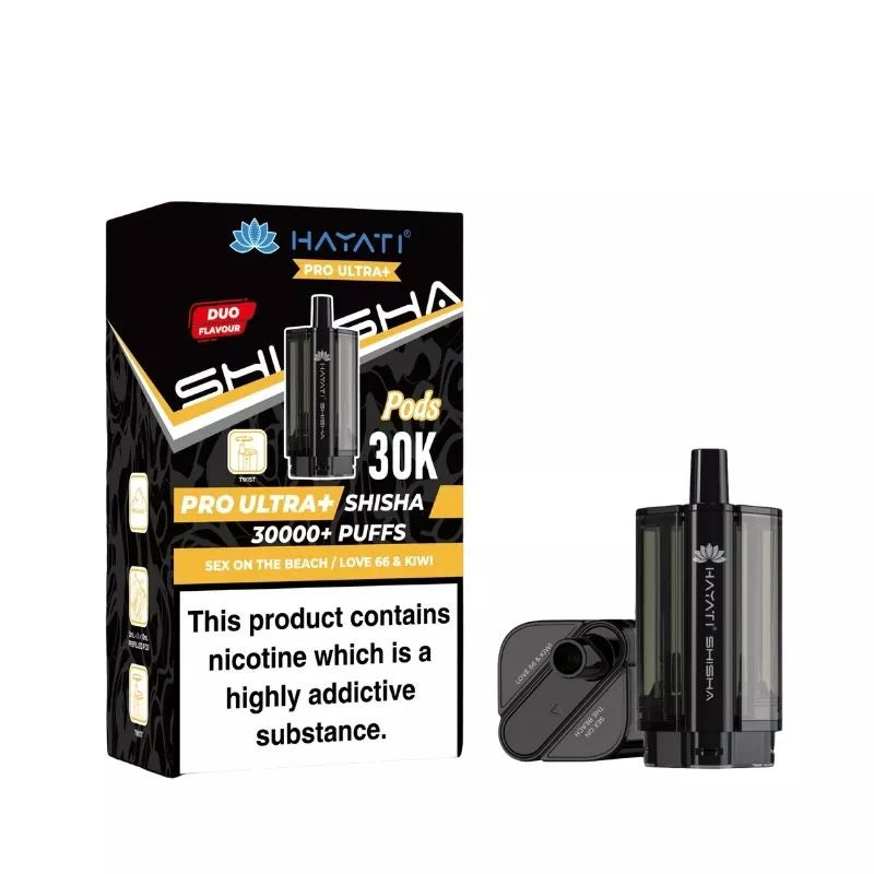 Hayati Pro Ultra Plus Shisha Pods | Sex On The Beach / Love 66 & Kiwi Hayati Pro Ultra Plus Shisha Pods | Sex On The Beach / Love 66 & Kiwi