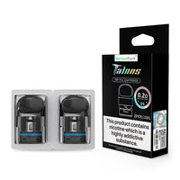 HorizonTech Talons replacement pods 0.2ohm in stainless steel packaging, 2pcs, 2ml capacity.