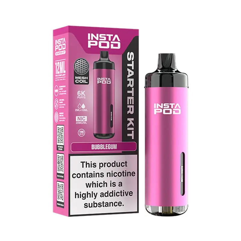 Instafill Vape Instapod Kit  Refillable Vape 6000 Puffs