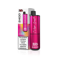 IVG 2400 Disposable Pod Kit in Berry Lemonade flavour, with packaging and product warning label.