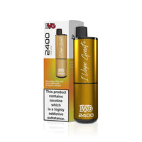 IVG 2400 disposable vape pod kit in Cola Lime flavour, with packaging and product warning label.