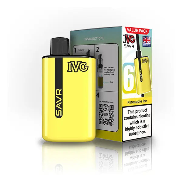 IVG SAVR Prefilled Pod Vape Kit pineapple ice flavour