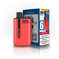 IVG SAVR Prefilled Pod Vape Kit red fusion flavour