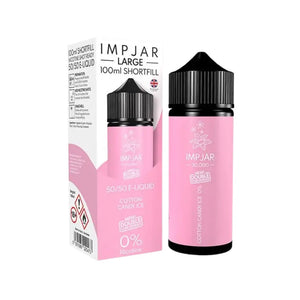 Imp Jar Large cotton candy ice 100ml 50VG/50PG Shortfill Vape Juice great for Refillable Pod Vape Kits or MTL Vape Tanks