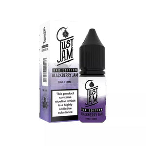 Just Jame Bar Edtion 10ml Nic Salt Blackberry Jam Flavour great for Refillable Pod Vapes