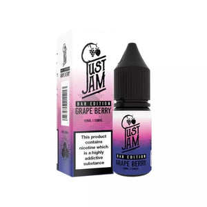 Just Jame Bar Edtion 10ml Nic Salt Grape Berry Flavour great for Refillable Pod Vapes