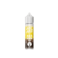 Just Juice Bar Saltfill Banana e-liquid bottle with yellow and brown label.