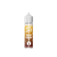 Just Juice Bar Saltfill Cola e-liquid bottle with a cola-themed design on a white background.