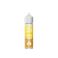 Just Juice Bar Saltfill Pineapple e-liquid bottle with yellow label, 60ml capacity.